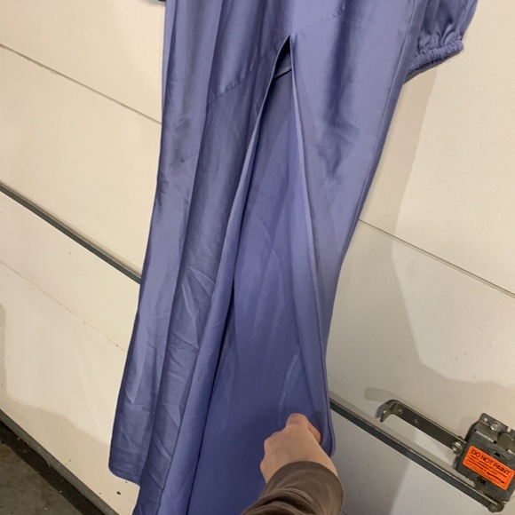STUDIO LEXI INDIA DRESS STONE BLUE MAXI OPEN BACK SATIN NEW WITH TAGS 8 - Picture 5 of 15